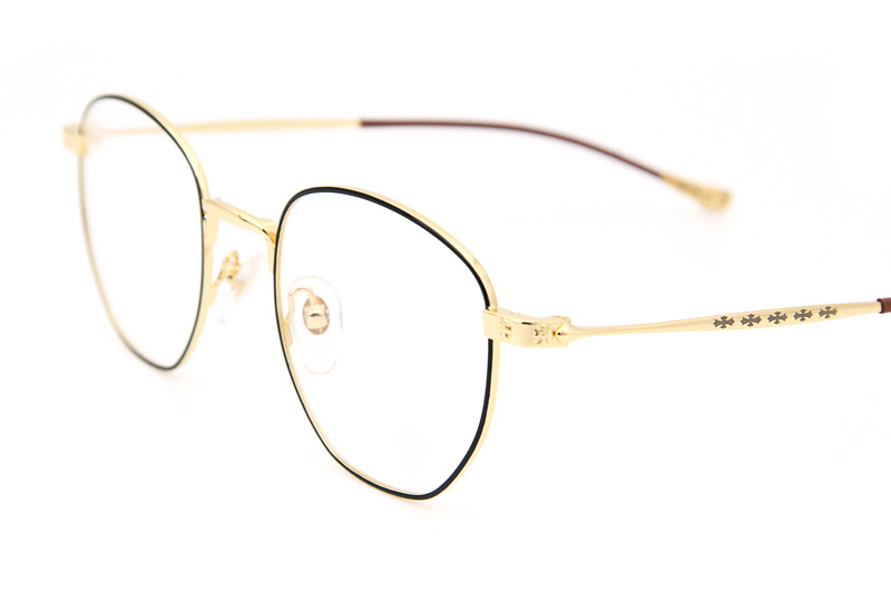 Bone Prone II Eyeglasses Black Gold