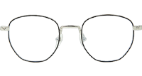 Bone Prone II Eyeglasses Black Silver
