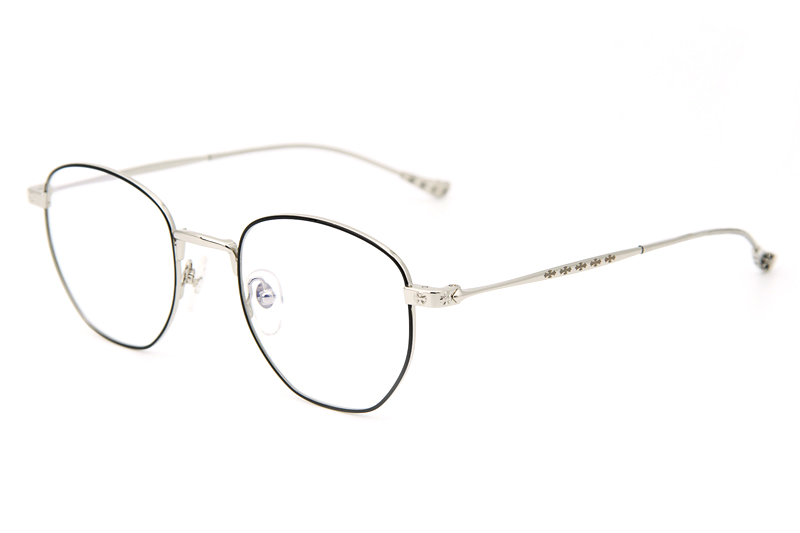 Bone Prone II Eyeglasses Black Silver