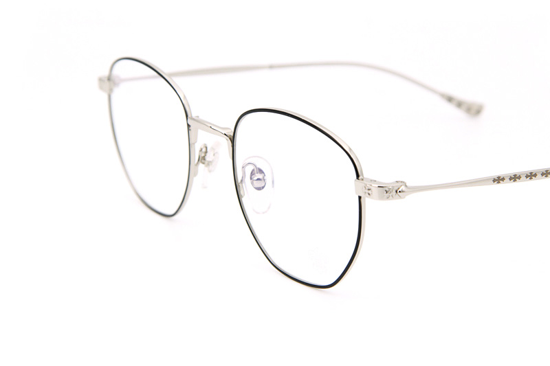 Bone Prone II Eyeglasses Black Silver