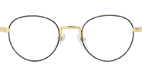 Bone Prone I Eyeglasses Black Gold