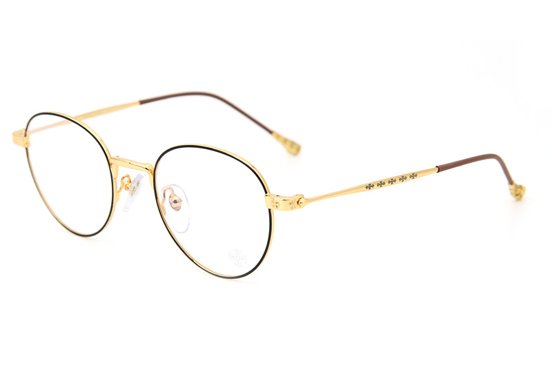 Bone Prone I Eyeglasses Black Gold