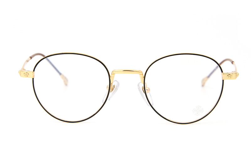 Bone Prone I Eyeglasses Black Gold