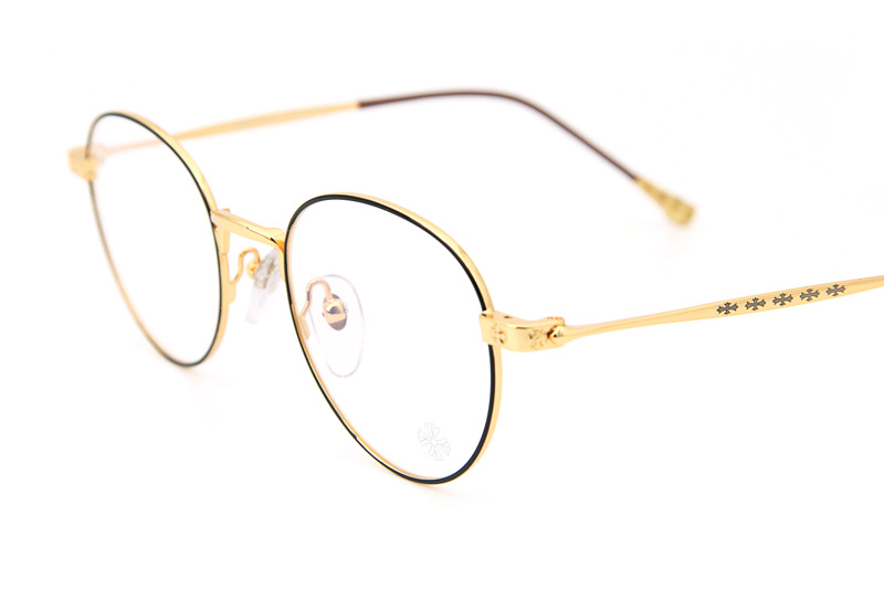 Bone Prone I Eyeglasses Black Gold