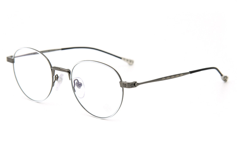 Bone Prone I Eyeglasses White Gunmetal