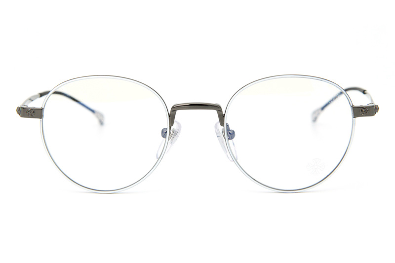 Bone Prone I Eyeglasses White Gunmetal