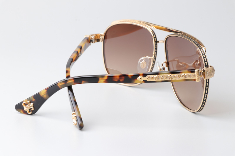 Boneyard I Sunglasses Gold Gradient Brown