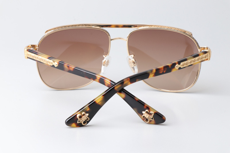 Boneyard I Sunglasses Gold Gradient Brown