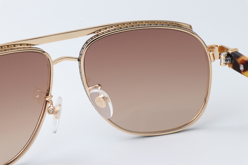 Boneyard I Sunglasses Gold Gradient Brown