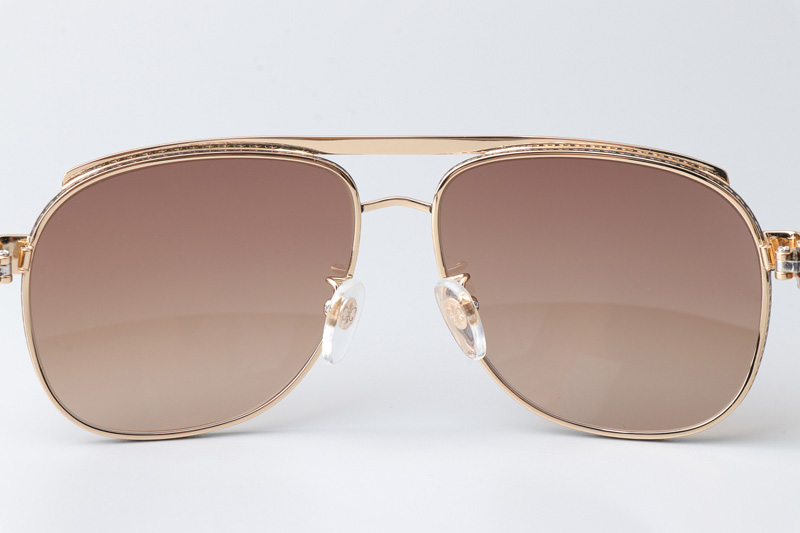 Boneyard I Sunglasses Gold Gradient Brown