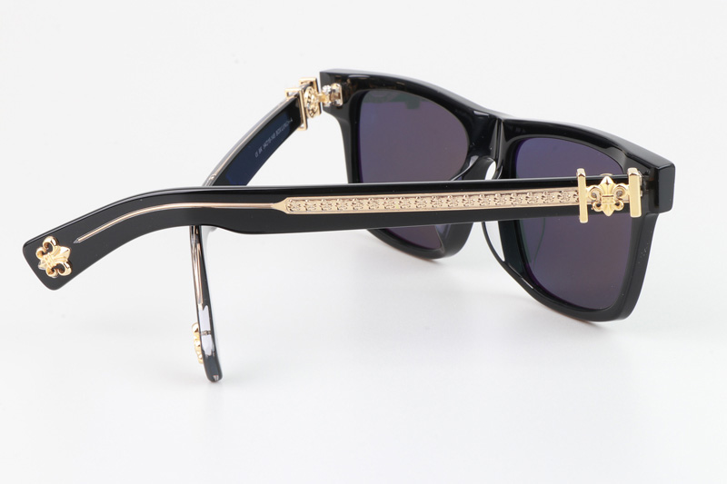 Box Lunch-A Sunglasses Black Gold Gray