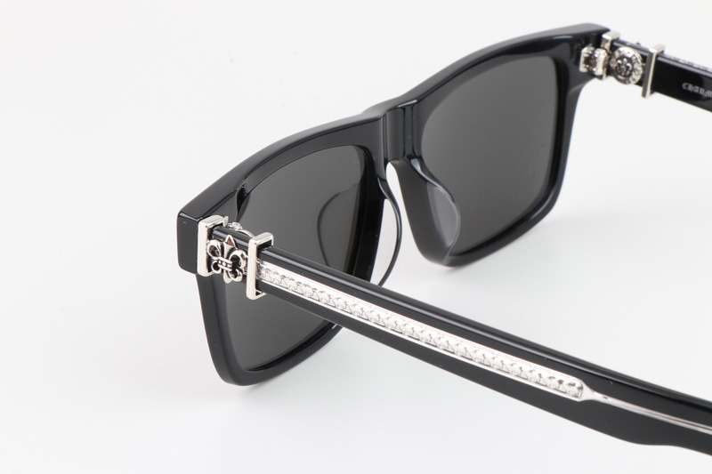 Box Lunch-A Sunglasses Black Silver Mirror