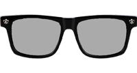 Box Lunch-A Sunglasses Black Silver Mirror