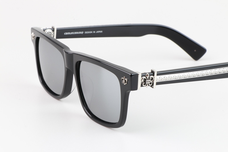 Box Lunch-A Sunglasses Black Silver Mirror