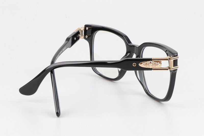 Bulge Eyeglasses Black Gold