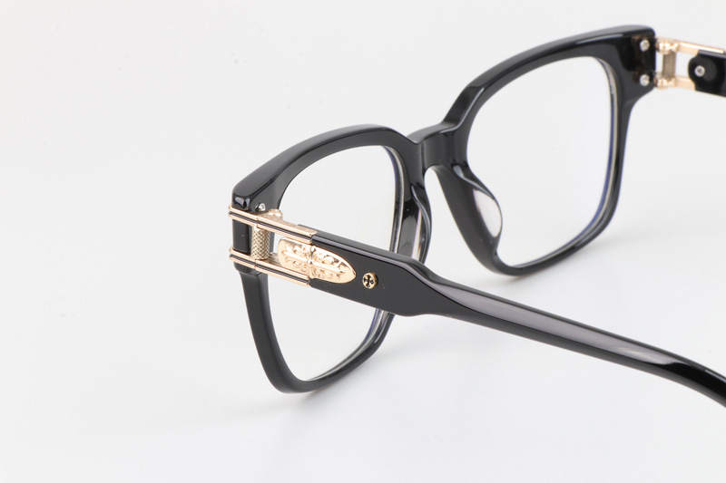 Bulge Eyeglasses Black Gold