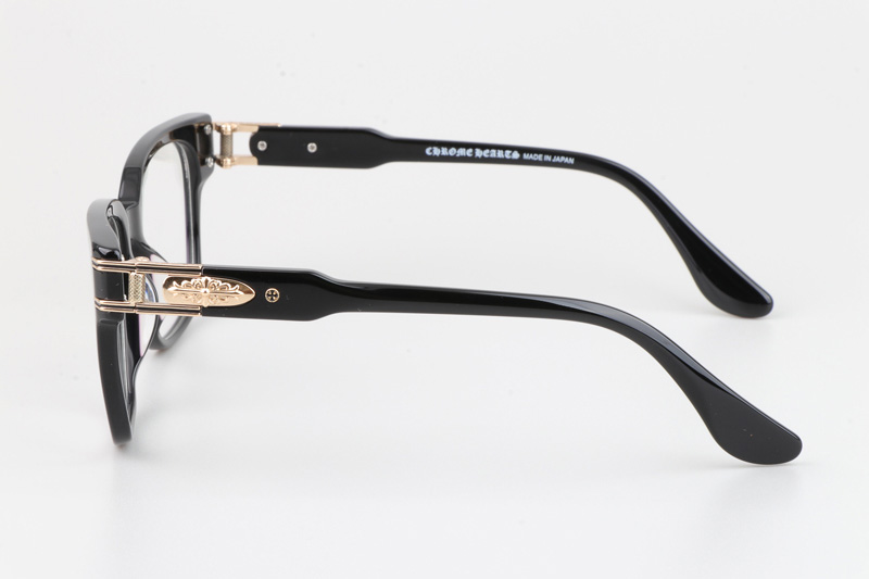 Bulge Eyeglasses Black Gold