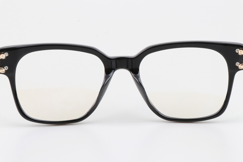 Bulge Eyeglasses Black Gold