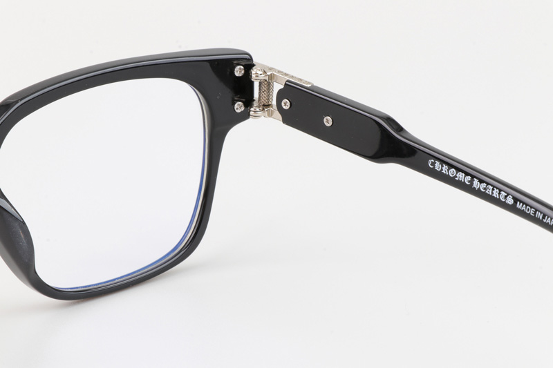 Bulge Eyeglasses Black Silver