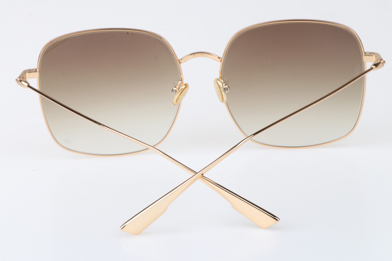 CD Stellaire Sunglasses In Gold Brown