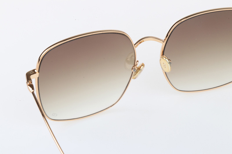 CD Stellaire Sunglasses In Gold Brown