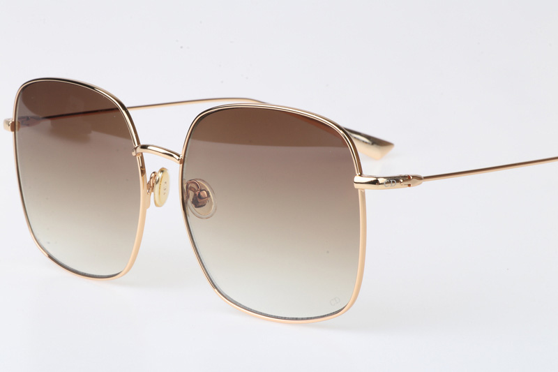 CD Stellaire Sunglasses In Gold Brown