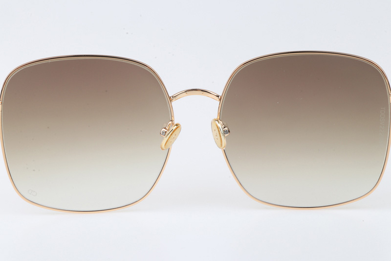 CD Stellaire Sunglasses In Gold Brown