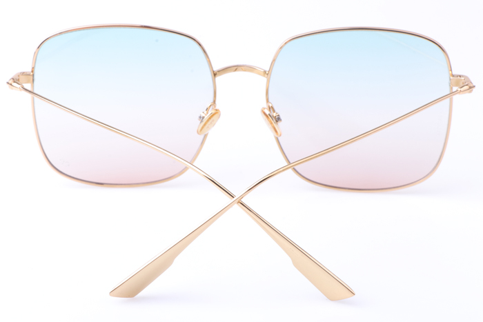 CD Stellaire Sunglasses In Gold Light Blue Pink
