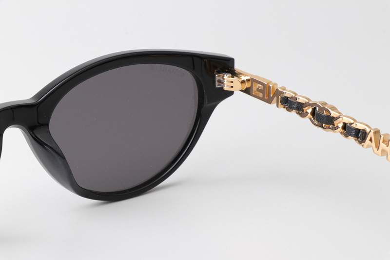 CH0539 Sunglasses Black Gold Gray