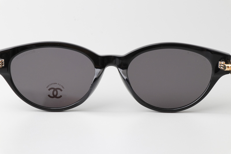 CH0539 Sunglasses Black Gold Gray