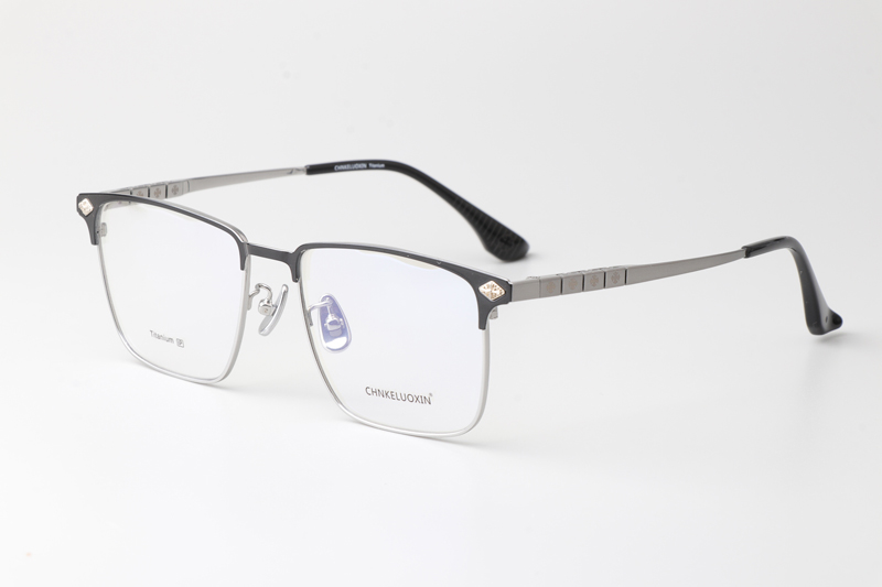 CH0658 Eyeglasses Black Silver