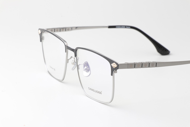 CH0658 Eyeglasses Black Silver