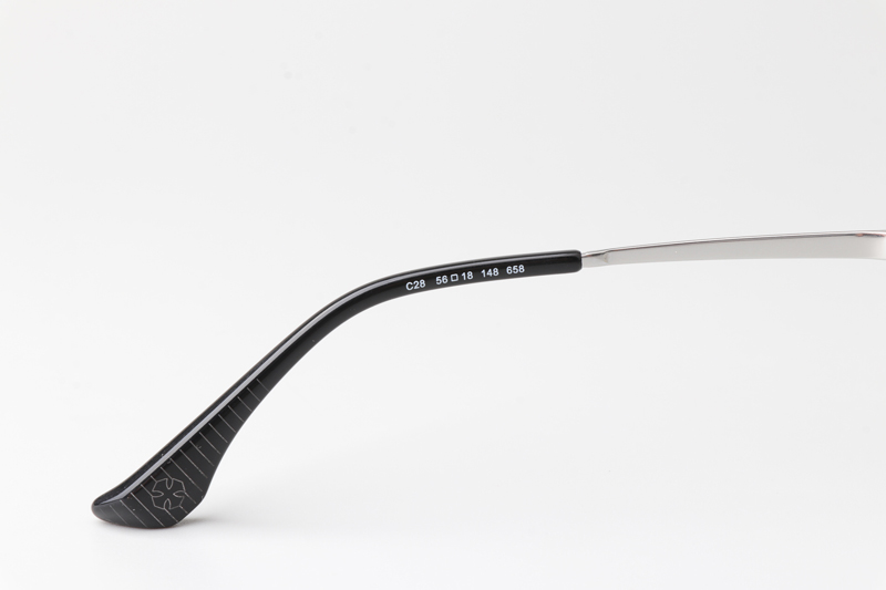 CH0658 Eyeglasses Black Silver