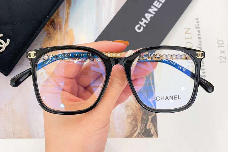 CH0787 Eyeglasses Black Gold