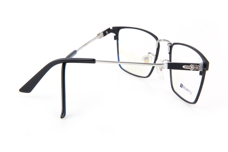 CH1912 Eyeglasses Black Silver