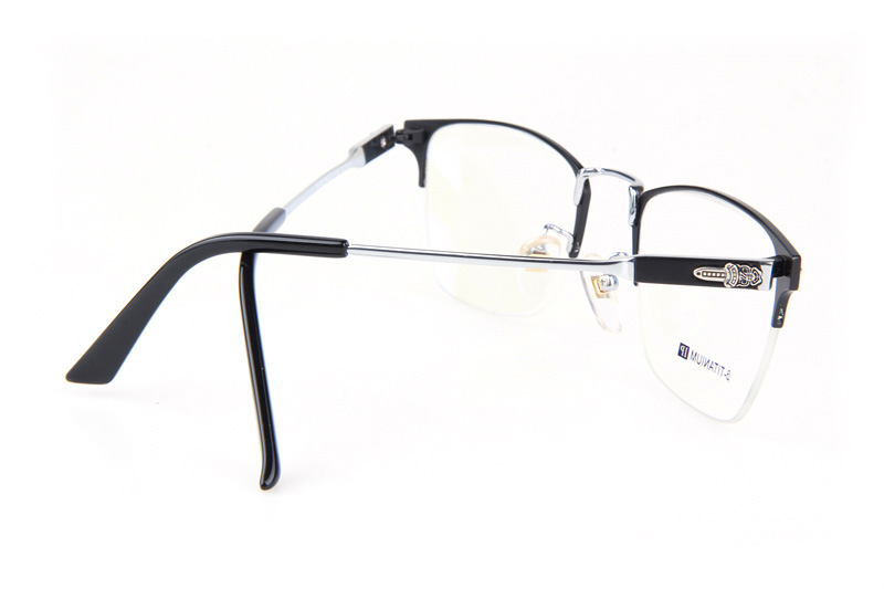 CH1913 Eyeglasses Black Silver