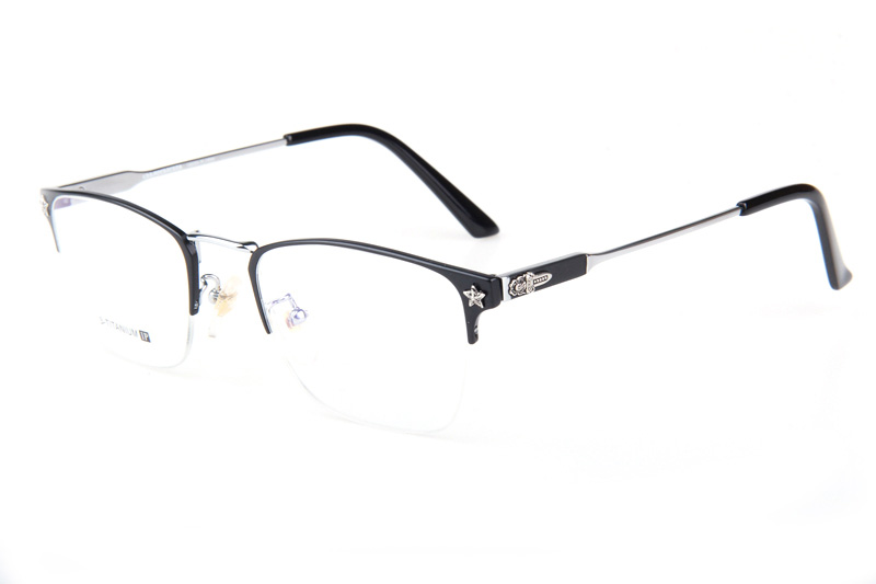 CH1913 Eyeglasses Black Silver