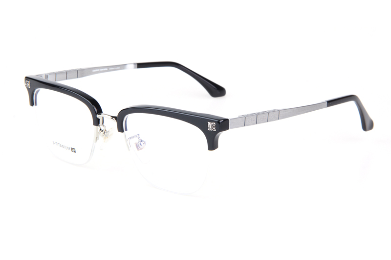 CH1920 Eyeglasses Black Silver