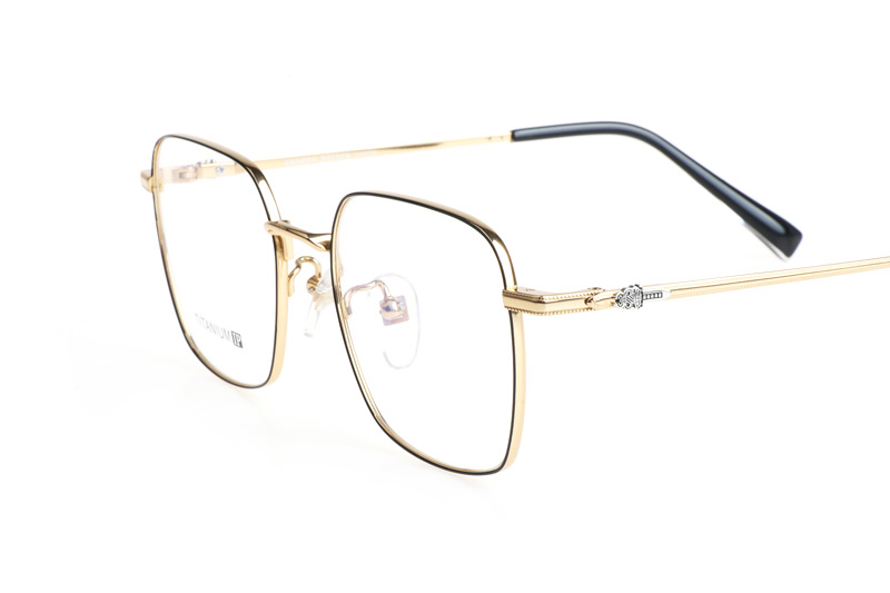 CH2037 Eyeglasses Black Gold