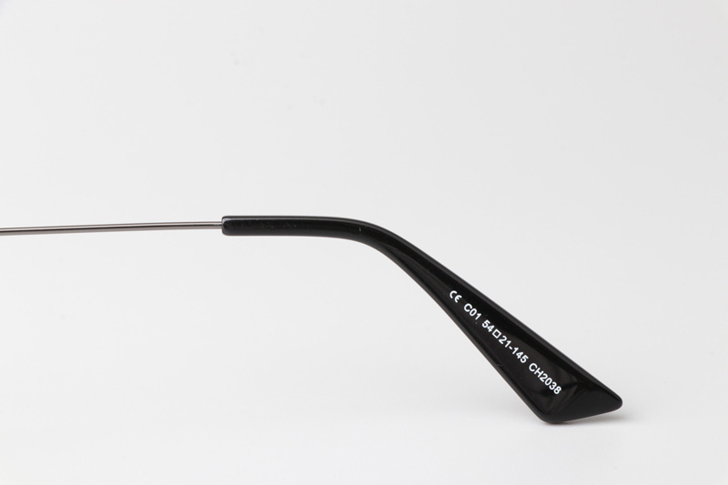 CH2038 Eyeglasses Black Gunmetal