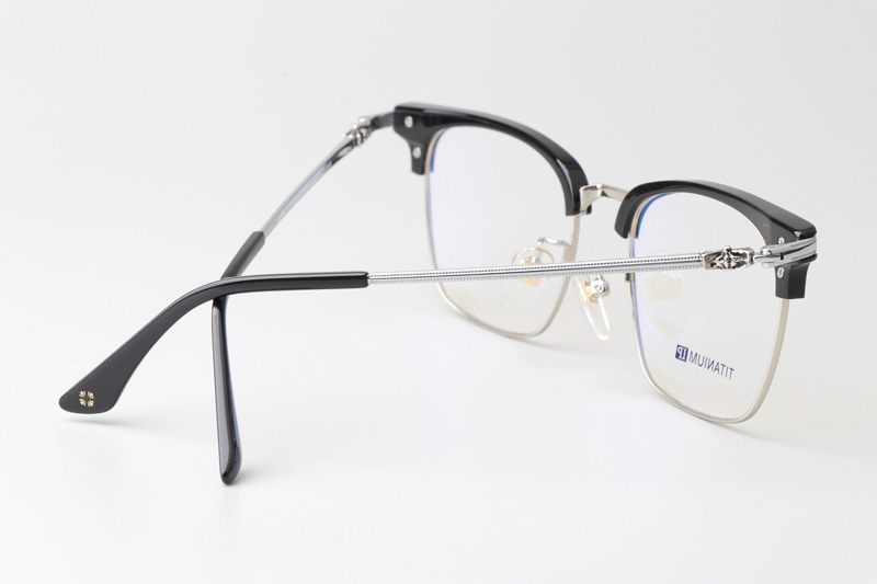 CH2040 Eyeglasses Black Silver