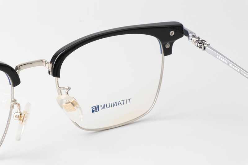 CH2040 Eyeglasses Black Silver