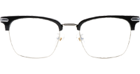 CH2040 Eyeglasses Black Silver