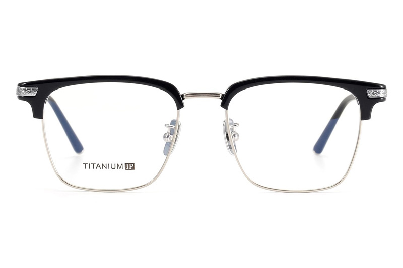 CH2054 Eyeglasses Black Silver