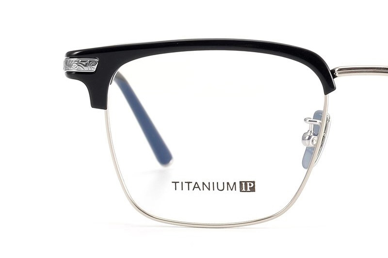 CH2054 Eyeglasses Black Silver