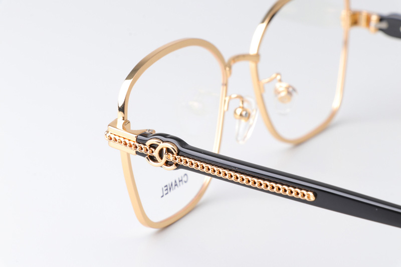 CH2212 Eyeglasses Gold Black