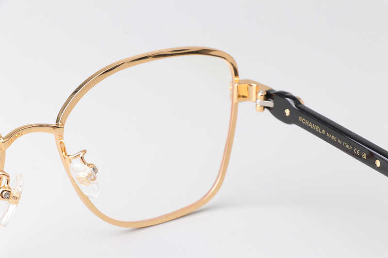 CH2212 Eyeglasses Gold Black