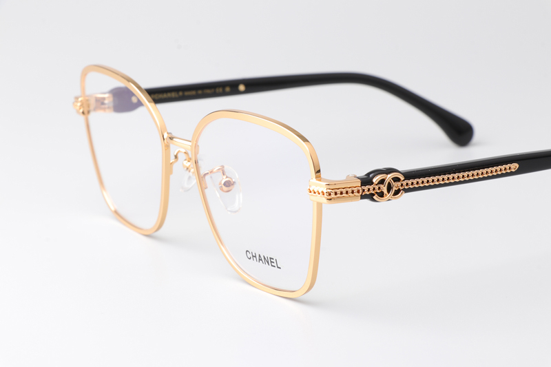 CH2212 Eyeglasses Gold Black