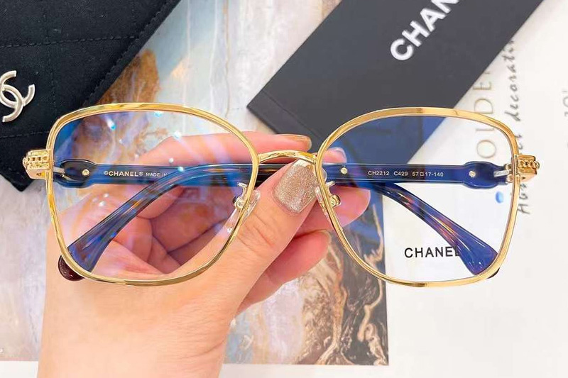 CH2212 Eyeglasses Gold Tortoise