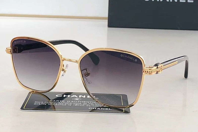 CH2212 Sunglasses Gold Black Gradient Blue